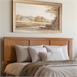 Madison King Low Profile Platform Bed with Matching Footboard in Light Toffee