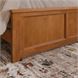 Madison King Low Profile Platform Bed with Matching Footboard in Light Toffee