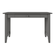 AFI Mission Solid Wood Writing Office Desk with Drawer in Gray