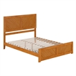 Berkshire Queen Low Profile Platform Bed with Matching Footboard in Light Toffee