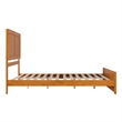 Berkshire Queen Low Profile Platform Bed with Matching Footboard in Light Toffee