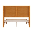 Berkshire Full Wood Low Profile Platform Bed in Light Toffee