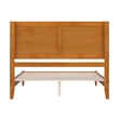 Berkshire Queen Wood Low Profile Platform Bed in Light Toffee
