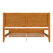 Canyon King Foundation Bed Frame with Matching Footboard in Light Toffee