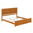 Canyon King Foundation Bed Frame with Matching Footboard in Light Toffee