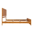 Canyon King Foundation Bed Frame with Matching Footboard in Light Toffee