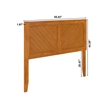 Canyon Full Wood Headboard in Light Toffee