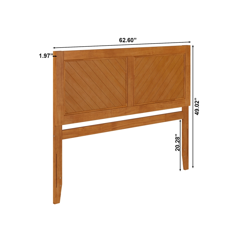 Canyon Queen Wood Headboard in Light Toffee