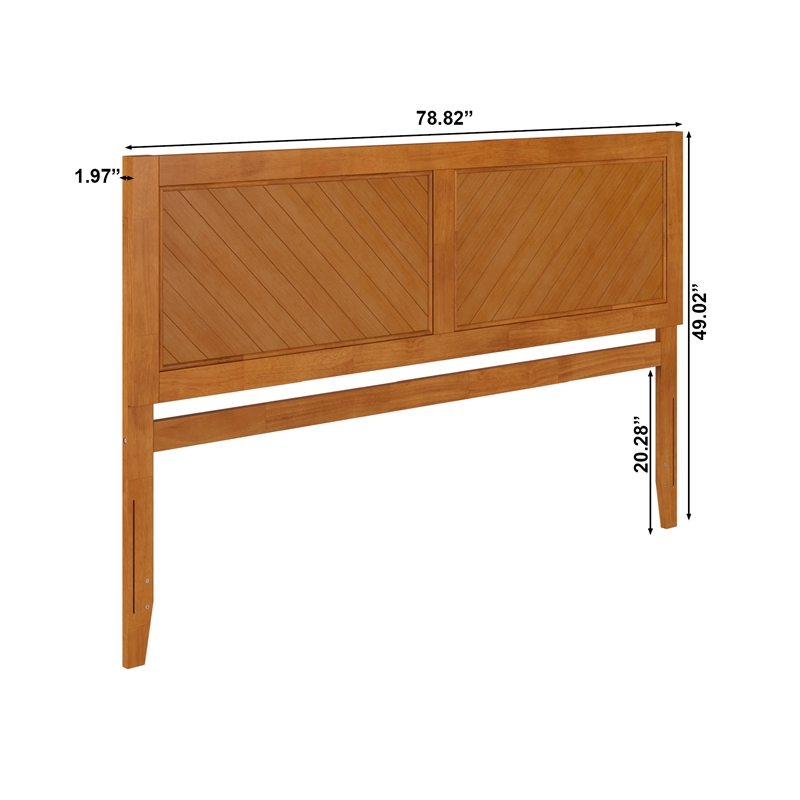Canyon King Wood Headboard in Light Toffee