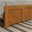Canyon Twin Foundation Bed Frame with Matching Footboard in Light Toffee