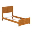 Canyon Twin Foundation Bed Frame with Matching Footboard in Light Toffee