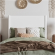 Pasadena Twin Solid Wood Panel Headboard in White