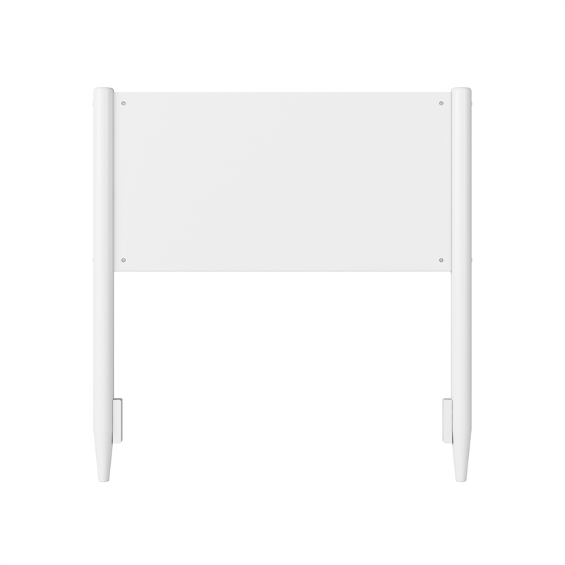 Pasadena Twin Solid Wood Panel Headboard in White