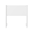Pasadena Twin Solid Wood Panel Headboard in White