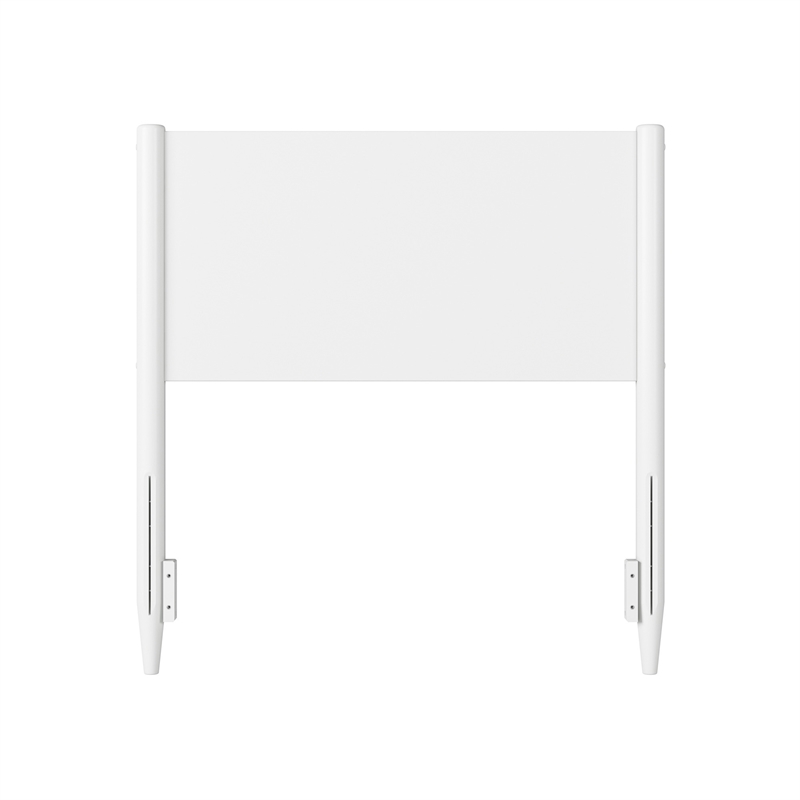 Pasadena Twin Solid Wood Panel Headboard in White