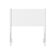Pasadena Twin Solid Wood Panel Headboard in White