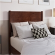 Pasadena Twin Solid Wood Panel Headboard in Walnut