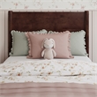 Pasadena Twin Solid Wood Panel Headboard in Walnut