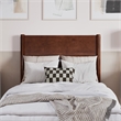 Pasadena Twin Solid Wood Panel Headboard in Walnut