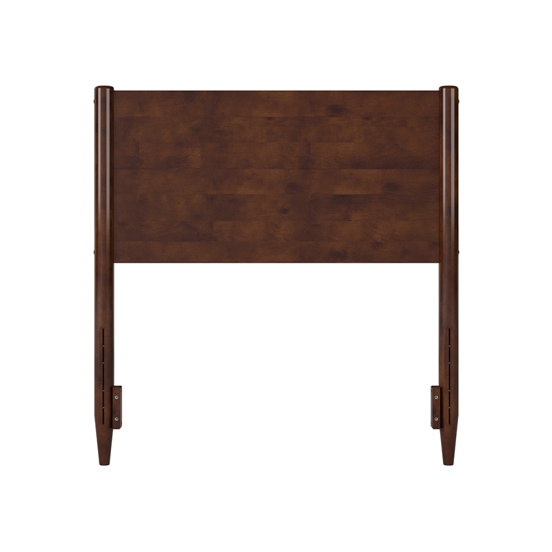 Pasadena Twin Solid Wood Panel Headboard in Walnut