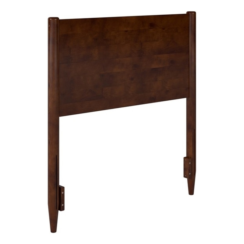 Pasadena Twin Solid Wood Panel Headboard in Walnut