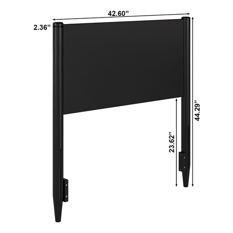 Pasadena Twin Wood Panel Headboard in Black