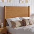 Pasadena Twin Solid Wood Panel Headboard in Light Toffee