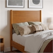 Pasadena Twin Solid Wood Panel Headboard in Light Toffee