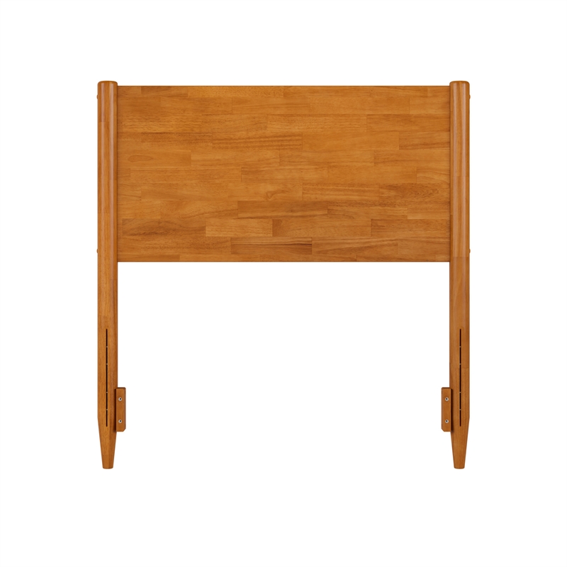 Pasadena Twin Solid Wood Panel Headboard in Light Toffee