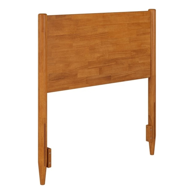 Pasadena Twin Solid Wood Panel Headboard in Light Toffee