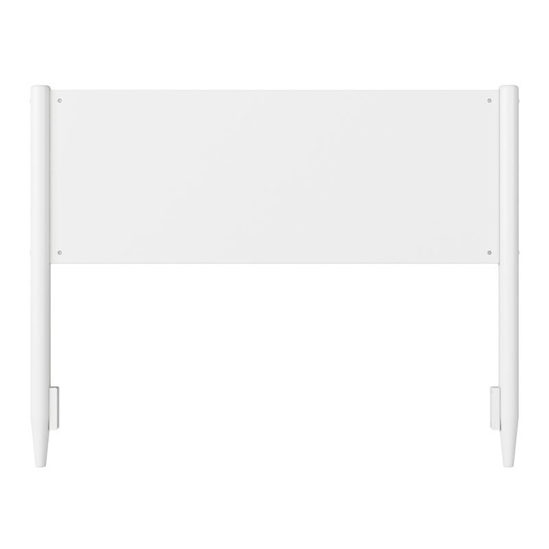 Pasadena Full Solid Wood Panel Headboard in White