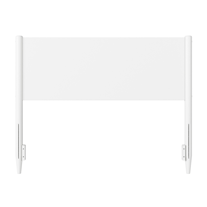 Pasadena Full Solid Wood Panel Headboard in White