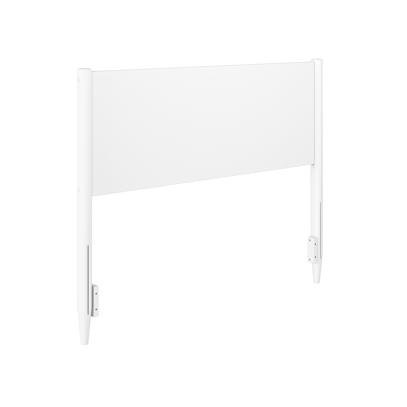 Pasadena Full Solid Wood Panel Headboard in White