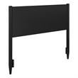 Pasadena Full Solid Wood Panel Headboard in Black