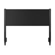 Pasadena Full Solid Wood Panel Headboard in Black