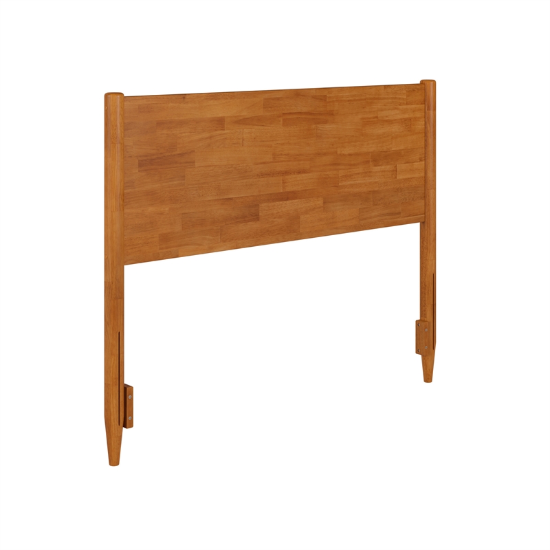 Pasadena Full Solid Wood Panel Headboard in Light Toffee