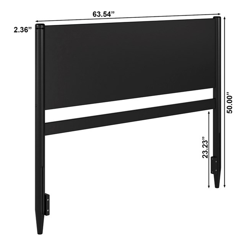 Pasadena Queen Wood Panel Headboard in Black