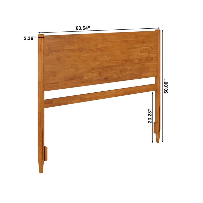 Pasadena Queen Wood Panel Headboard in Light Toffee