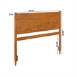Pasadena Queen Wood Panel Headboard in Light Toffee