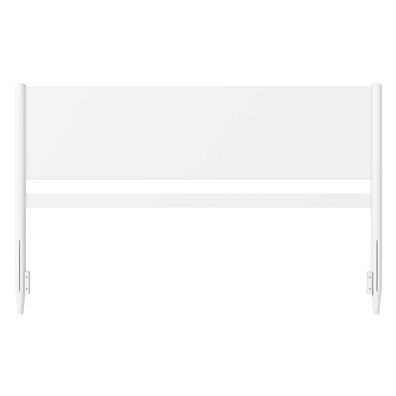 Pasadena King Solid Wood Panel Headboard in White