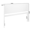 Pasadena King Solid Wood Panel Headboard in White