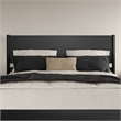 Pasadena King Solid Wood Panel Headboard in Black