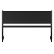 Pasadena King Solid Wood Panel Headboard in Black
