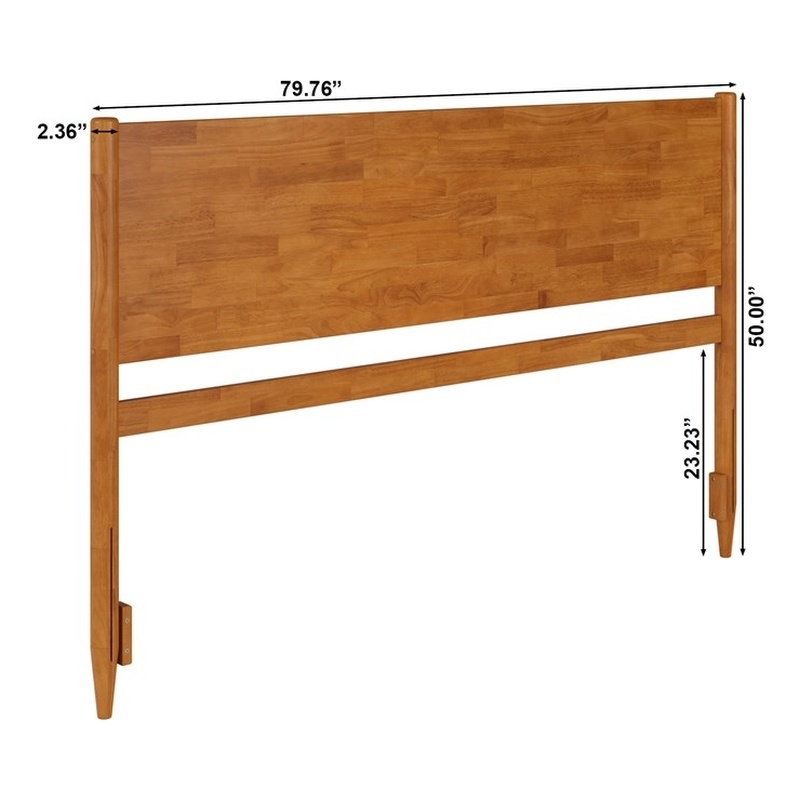 Pasadena King Wood Panel Headboard in Light Toffee