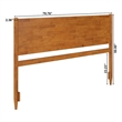 Pasadena King Wood Panel Headboard in Light Toffee