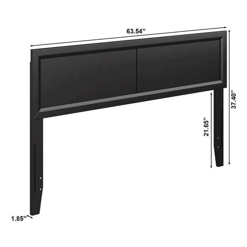 Sophia Queen Solid Wood Headboard in Black