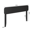 Florence Full Solid Wood Headboard in Black