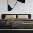 Florence King Solid Wood Headboard in Black