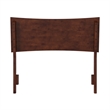 Phoenix Twin Solid Wood Headboard in Walnut
