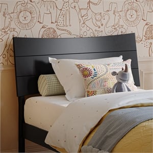 Phoenix Twin Solid Wood Headboard in Black